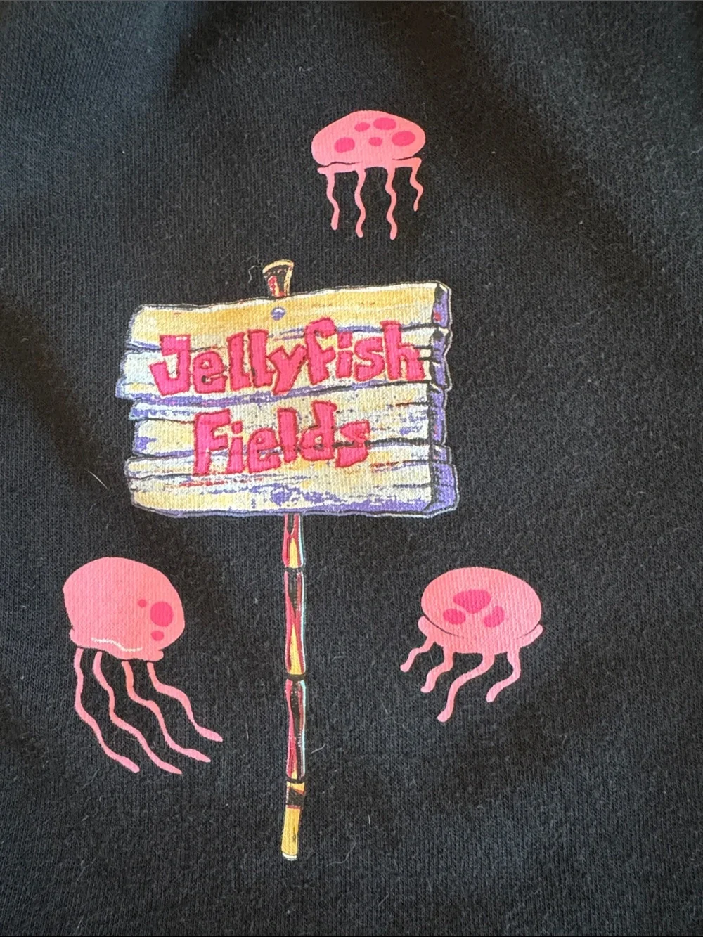 Nickelodeon Black SpongeBob & Jellyfish Graphic Kids Shorts